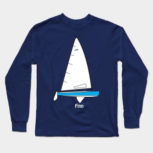 Finn Sailing Dinghy Long Sleeve T-Shirt